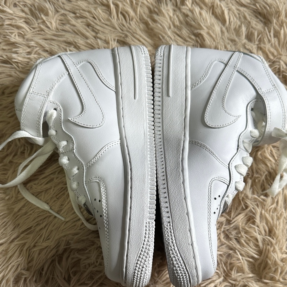 Nike AF1 White High-Top Sneakers with Strap - Picture 8 of 16